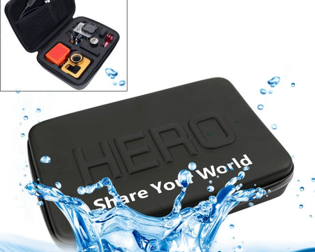 Shockproof Waterproof Portable Travel Case for GoPro, Insta360, DJI and Other Action Cameras Accessories, Size: 22cm x 16cm x 7cm, Size: 22cm x 16cm x 7cm