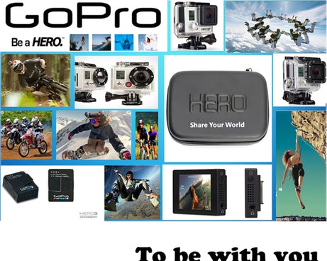 Shockproof Waterproof Portable Travel Case for GoPro, Insta360, DJI and Other Action Cameras Accessories, Size: 22cm x 16cm x 7cm, Size: 22cm x 16cm x 7cm