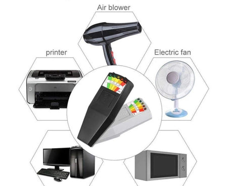 5-LED Electromagnetic Radiation Detector EMF Meter Tester, Style 2  White, Style 2 Black