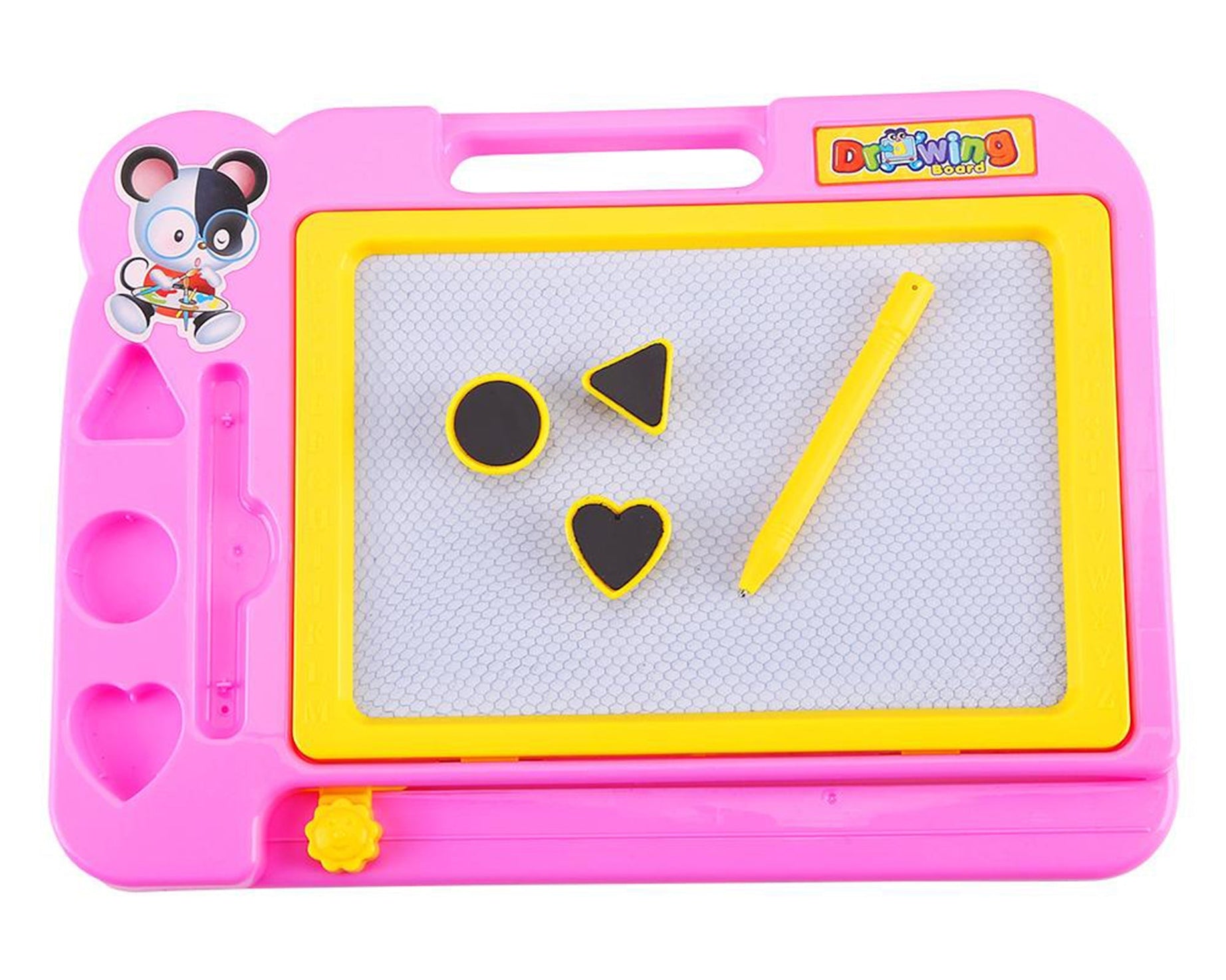 Magnetic drawing board with pen