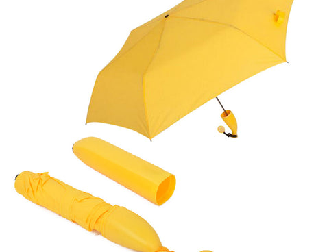Stylish Banana Shaped Mini Foldable Umbrella