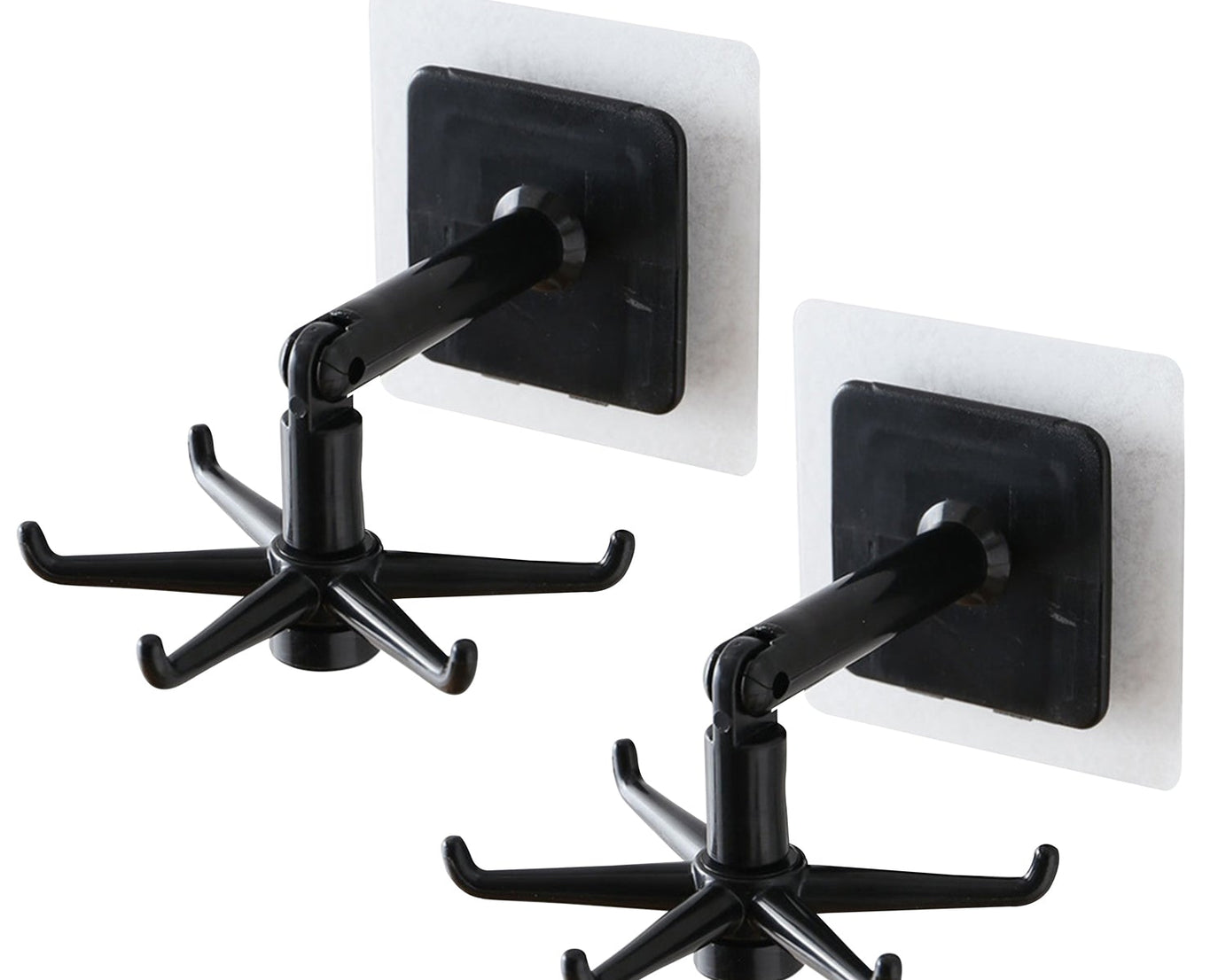 Brown box with 360° rotatable hooks for hanging