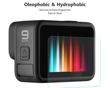 For GoPro HERO9 ENKAY Hat-Prince 3 in 1 0.2mm 9H 2.15D Protective Camera Lens and Screen Tempered Glass Film