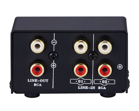 B101 2 In 1 Out (1 In 2 Out) Audio Source Signal Selection Switcher Computer Speaker  RCA Lossless Audio Source Switcher, B101