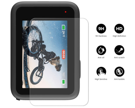 ENKAY Hat-Prince 3 in 1 Front + Back 0.2mm Tempered Glass Screen Protector Camera Film For GoPro HERO 10 Black, 1 PC, 2 PCS