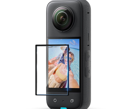 For Insta360 X3 STARTRC 2pcs Transparent HD Curved Protective Film, For Insta360 X3