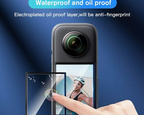 For Insta360 X3 STARTRC 2pcs Transparent HD Curved Protective Film, For Insta360 X3