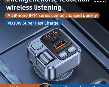T16 MP3 Player Fast Charger Wireless Bluetooth 5.1 FM Transmitter Hands Free Car Kit, T16 Bluetooth 5.1