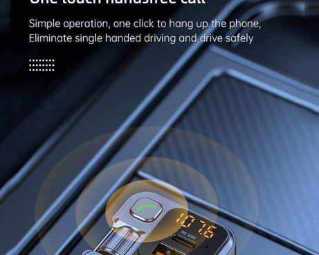 T16 MP3 Player Fast Charger Wireless Bluetooth 5.1 FM Transmitter Hands Free Car Kit, T16 Bluetooth 5.1