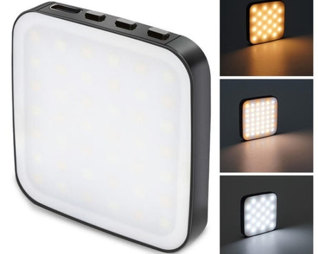 VLOGLITE W42 Laptop Magnetic Mini LED Fill Light Rechargeable Selfie Light Portable Phone Light, W42