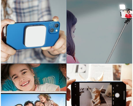 VLOGLITE W42 Laptop Magnetic Mini LED Fill Light Rechargeable Selfie Light Portable Phone Light, W42