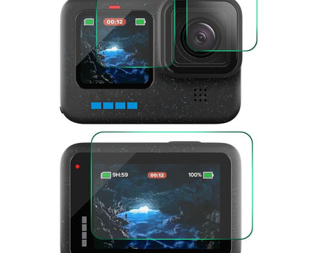 ENKAY Hat-Prince 9H 0.2mm High Alumina-silicon Front ＆ Back Camera Tempered Glass Film, For GoPro HERO12 Black
