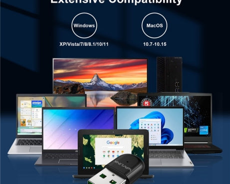 WAVLINK WN691A1F 5GHz / 2.4GHz Wireless Dongle AC650 USB 2.0 WiFi Adapter, WN691A1F