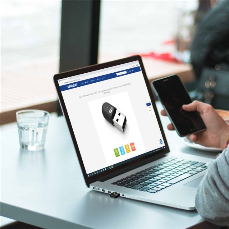 WAVLINK WN691A1F 5GHz / 2.4GHz Wireless Dongle AC650 USB 2.0 WiFi Adapter, WN691A1F