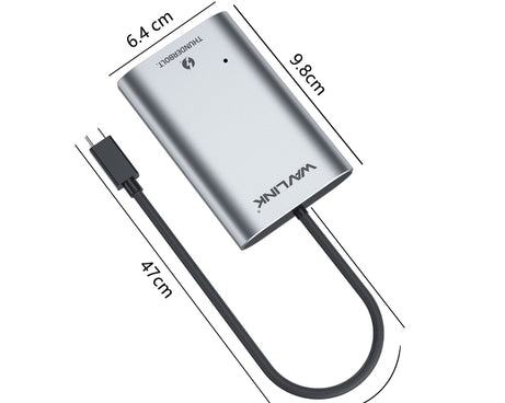 WAVLINK WL-UTA02H Multi-Screen Extender Converter Thunderbolt 3 to Dual HDMI Adapter, WL-UTA02H