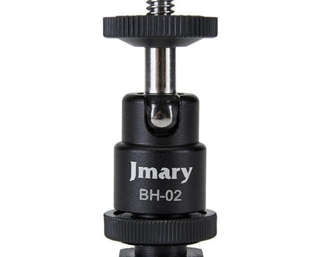 JMARY BH-02 360-Degree Rotating Tripod Ball Head 1/4 Screw Adapter, BH-02