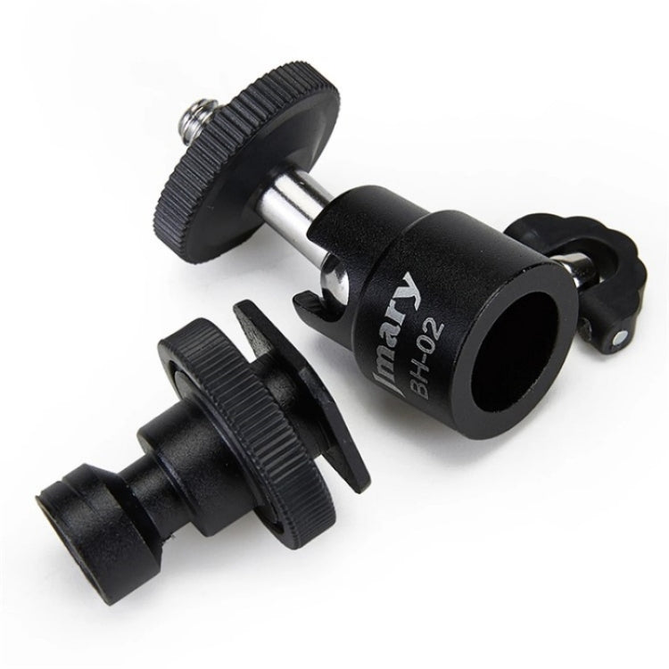JMARY BH-02 360-Degree Rotating Tripod Ball Head 1/4 Screw Adapter, BH-02