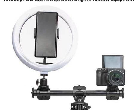 YUNTENG VCT-369 For Tripod Stabilizer Camera Horizontal Aluminum Alloy Gimbal Extension Pole, VCT-369