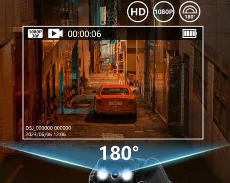 L12WIFI 180 Degrees Rotation Night Vision Camera Outdoor Sports Conference Video Recording Camera, L12 WiFi