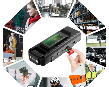 L12WIFI 180 Degrees Rotation Night Vision Camera Outdoor Sports Conference Video Recording Camera, L12 WiFi