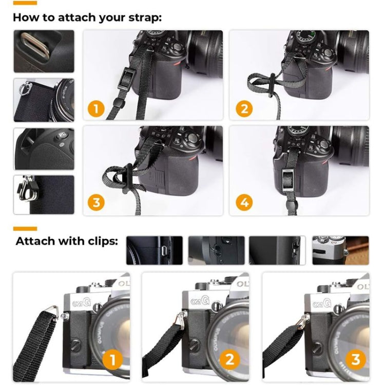 Camera Strap Canvas Neck Shoulder Strap with Quick Release Buckles for DSLR / SLR Camera, Canvas Neck Strap