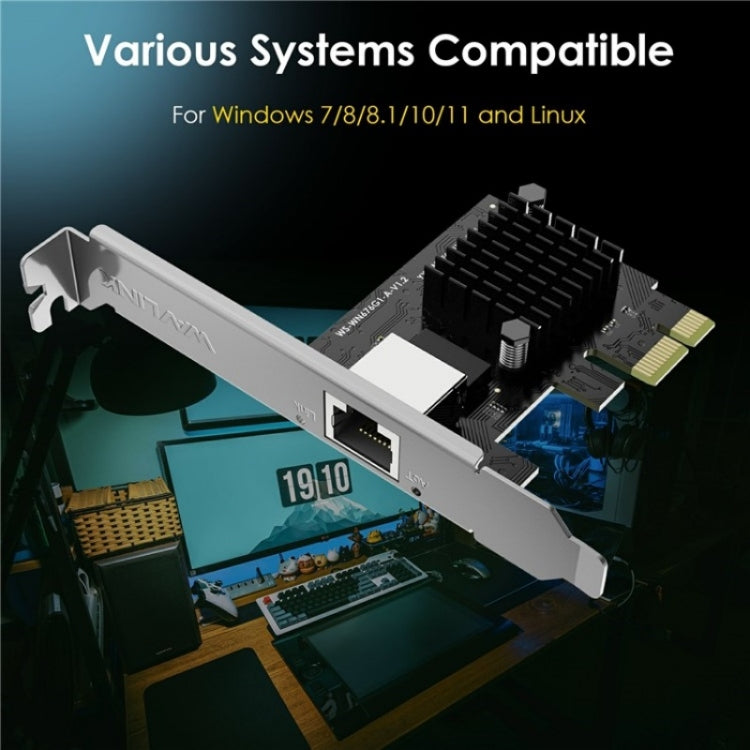 WAVLINK NWP002 2Gbps RTL8125B Chip RJ45 Ethernet Adapter Pcie Network Card, NWP002