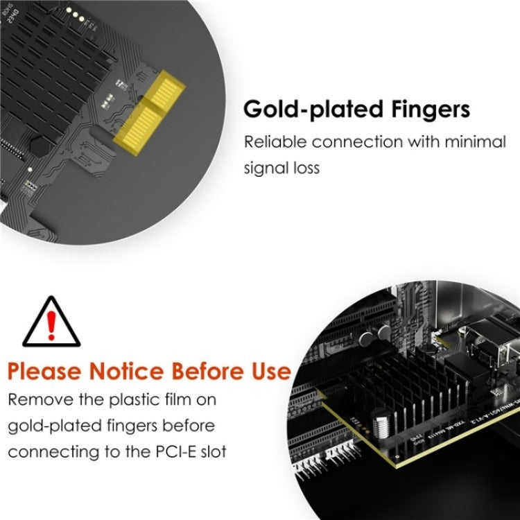 WAVLINK NWP002 2Gbps RTL8125B Chip RJ45 Ethernet Adapter Pcie Network Card, NWP002