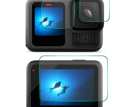 ENKAY 0.2mm 9H Tempered Glass Screen Protector Front ＆ Back Camera Film