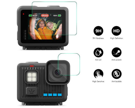 ENKAY 0.2mm 9H Tempered Glass Screen Protector Front ＆ Back Camera Film