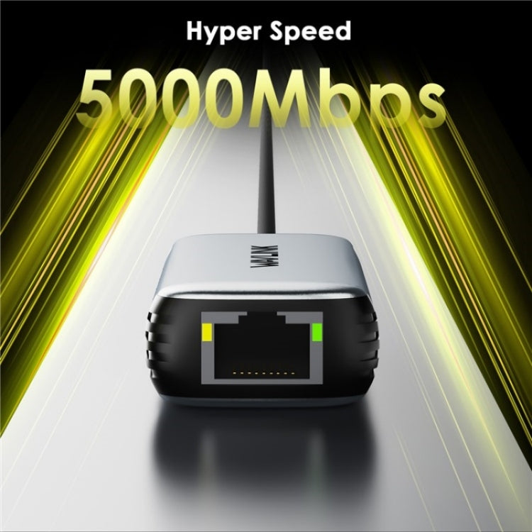 WAVLINK NWU340G 5Gbps Wired Network Converter USB-C to RJ45 Gigabit Ethernet Adapter, NWU340G