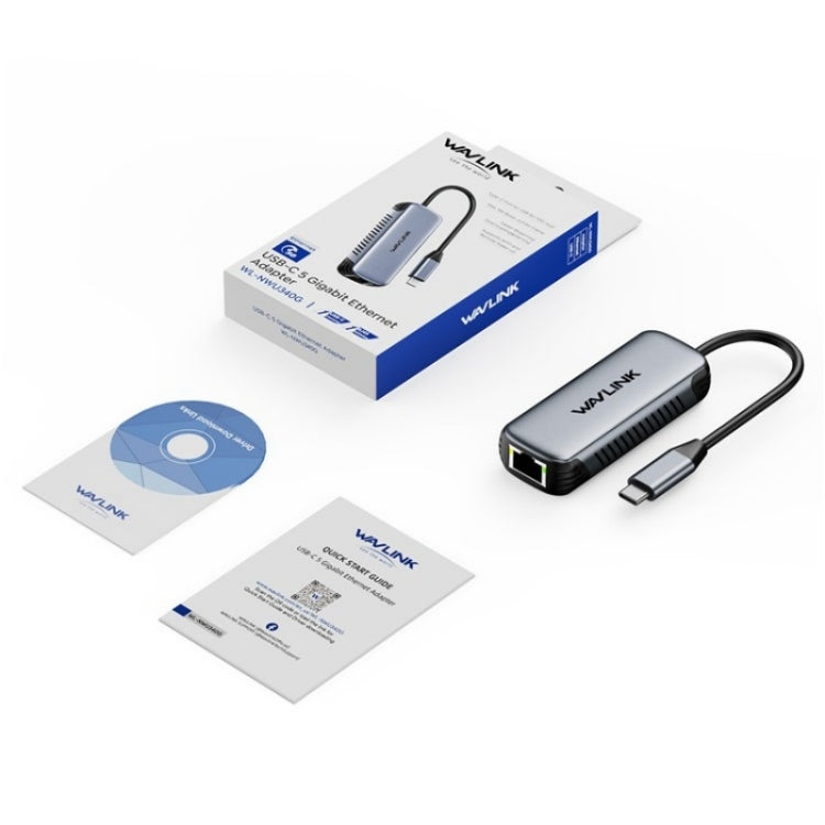 WAVLINK NWU340G 5Gbps Wired Network Converter USB-C to RJ45 Gigabit Ethernet Adapter, NWU340G