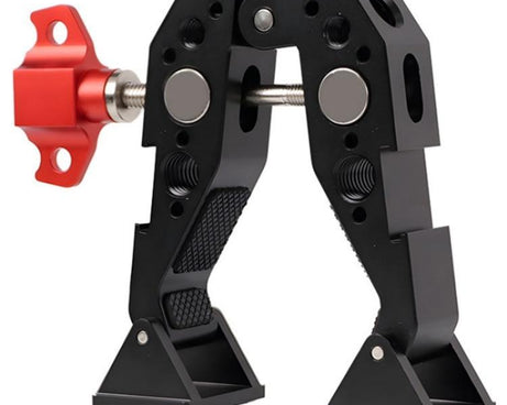 F084 Metal Hot Shoe Mount Multi-Function Crab Clamp Universal Photography Light Stand Clamp