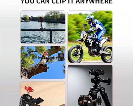 F084 Metal Hot Shoe Mount Multi-Function Crab Clamp Universal Photography Light Stand Clamp