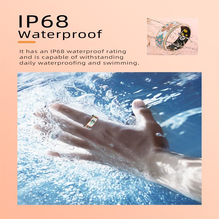 R18 SIZE 6 Smart Ring, Support Heart Rate / Blood Oxygen / Sleep / Care For Faimilies