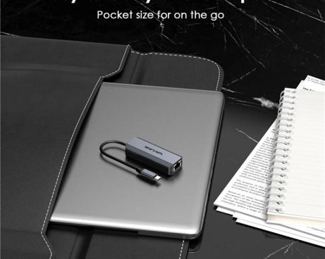 WAVLINK WL-NWU341G Laptop USB-C to 5000Mbps RJ45 LAN Ethernet Network Adapter, NWU341G