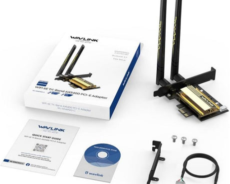 WAVLINK WN675X3-C WiFi 6E Pcie WiFi Network Card Adapter Triple Band AX210 AX5400, WN675X3-C