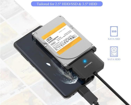 WAVLINK WL-ST345A 5Gbps Data Transfer Converter USB 3.0 to SATA III Hard Drive Adapter