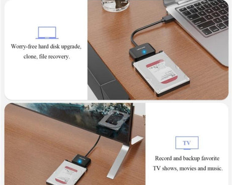 WAVLINK WL-ST345A 5Gbps Data Transfer Converter USB 3.0 to SATA III Hard Drive Adapter