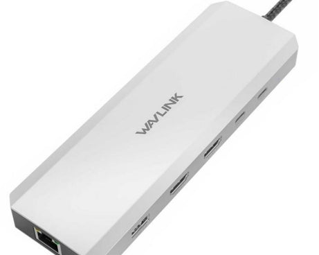 WAVLINK UMD309 Dual HD PD100W 10Gbps USB-A USB-C Docking Station 10 in 1 HUB, UMD309