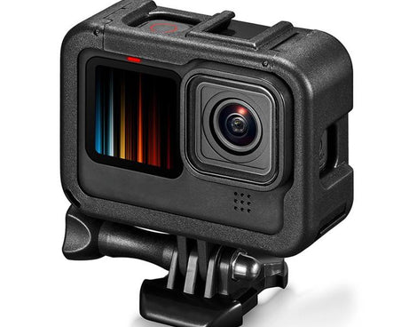 Dual Cold Shoes Frame Expansion PA Cage with Side Interface Cover, For GoPro HERO13 Black / HERO12 Black