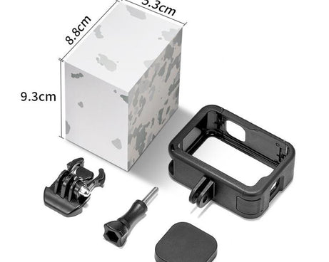 Dual Cold Shoes Frame Expansion PA Cage with Side Interface Cover, For GoPro HERO13 Black / HERO12 Black