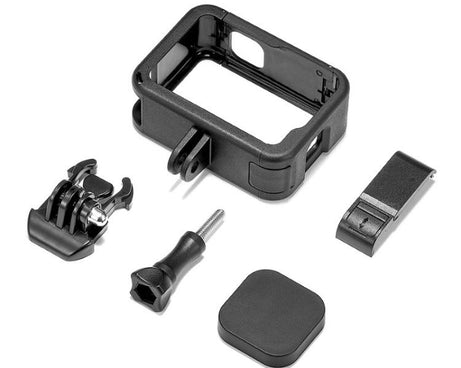 Dual Cold Shoes Frame Expansion PA Cage with Side Interface Cover, For GoPro HERO13 Black / HERO12 Black