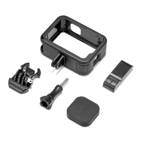 Dual Cold Shoes Frame Expansion PA Cage with Side Interface Cover, For GoPro HERO13 Black / HERO12 Black