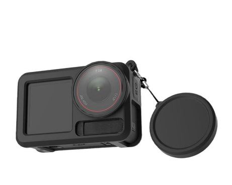 Soft Silicone Shockproof Protective Case Cover with Lens Cap, For DJI Action 5 Pro / 4 / 3