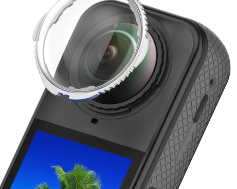 Rotating Optical Tempered Glass Lens Guard Protective Cover, For Insta360 X5, For Insta360 X4
