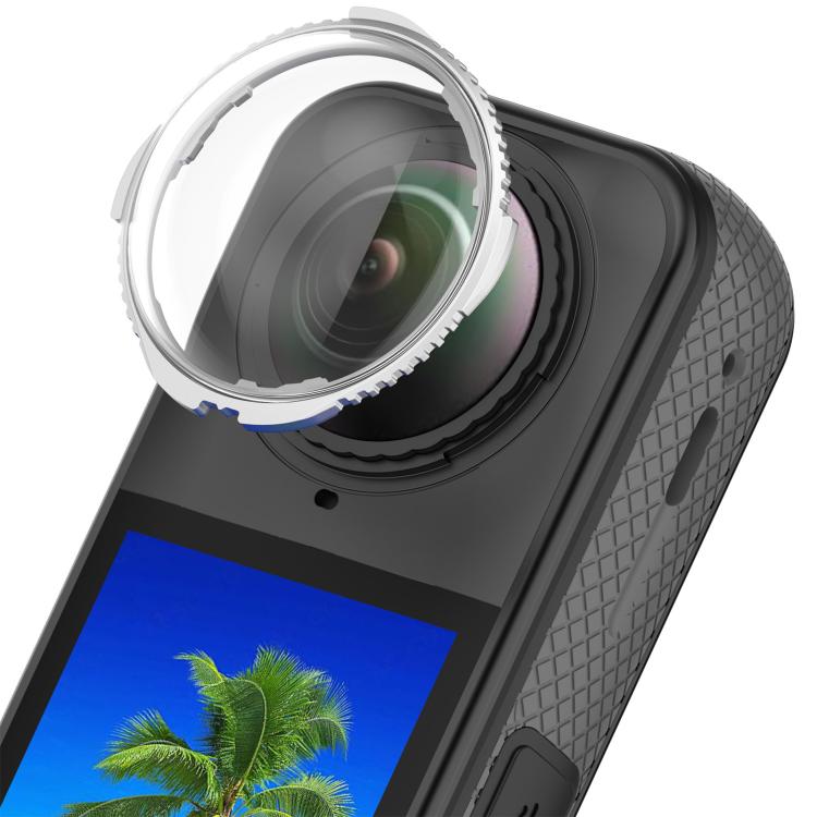 Rotating Optical Tempered Glass Lens Guard Protective Cover, For Insta360 X5, For Insta360 X4