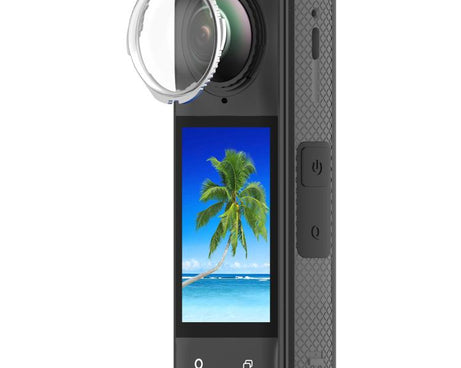 Rotating Optical Tempered Glass Lens Guard Protective Cover, For Insta360 X5, For Insta360 X4