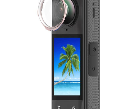 Rotating Optical Tempered Glass Lens Guard Protective Cover, For Insta360 X5, For Insta360 X4