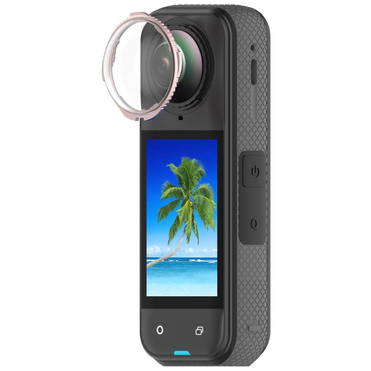 Rotating Optical Tempered Glass Lens Guard Protective Cover, For Insta360 X5, For Insta360 X4