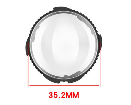 Rotating Optical Tempered Glass Lens Guard Protective Cover, For Insta360 X5, For Insta360 X4